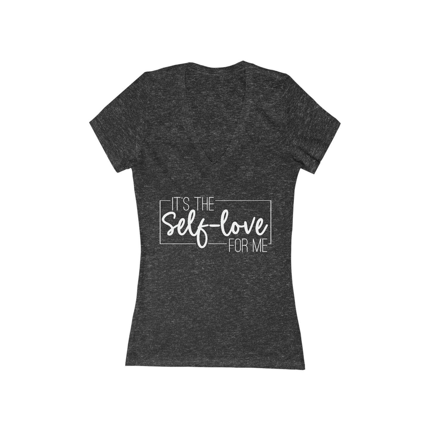 It's The Self Love for Me - Women's Jersey Short Sleeve Deep V-Neck Tee