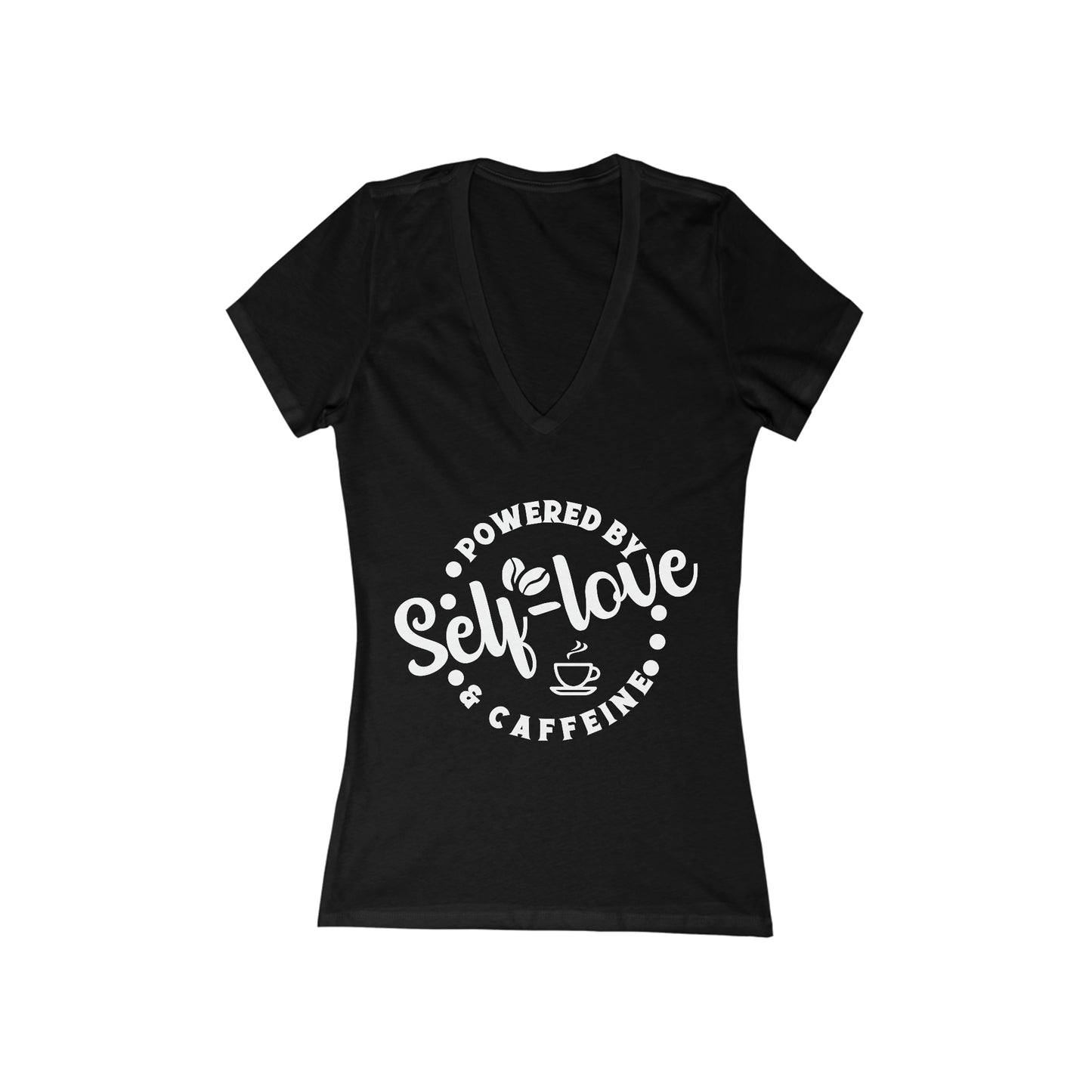 Self Love - Women's Jersey Short Sleeve Deep V-Neck Tee