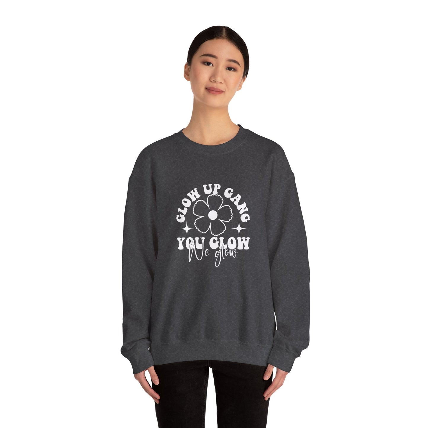 Glow Up Gang - Unisex Heavy Blend™ Crewneck Sweatshirt