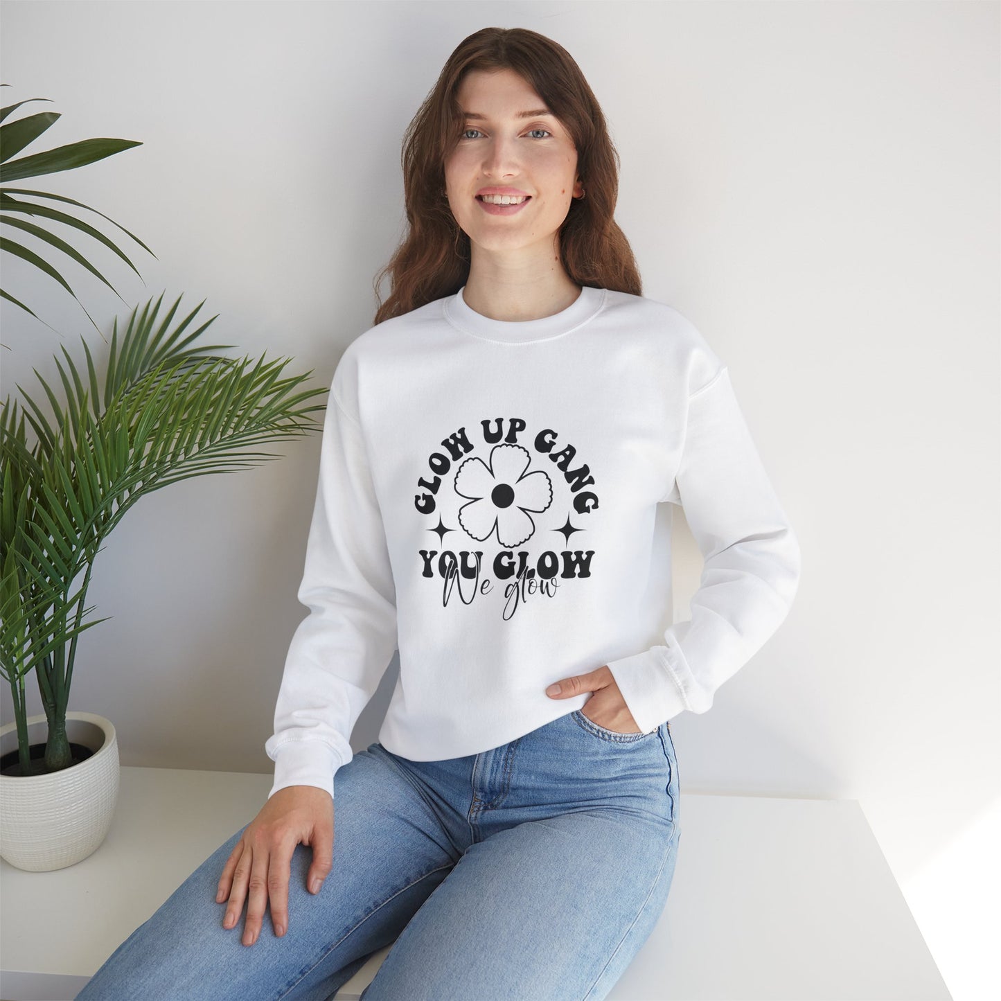 Glow Up Gang - Unisex Heavy Blend™ Crewneck Sweatshirt