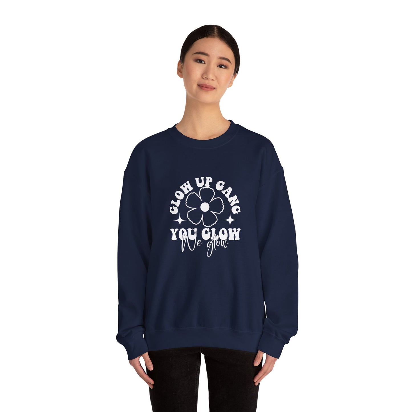 Glow Up Gang - Unisex Heavy Blend™ Crewneck Sweatshirt