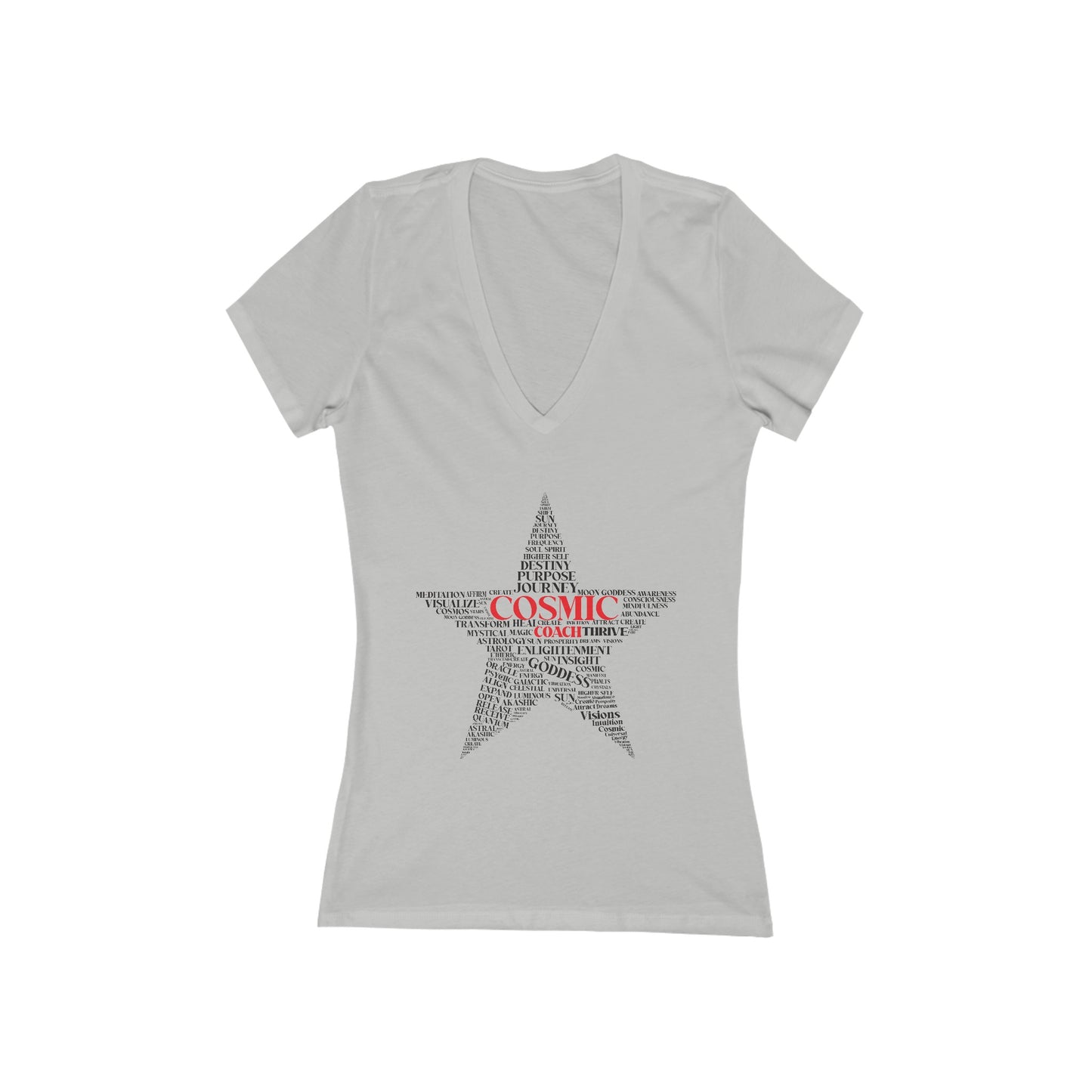 Cosmic Coach - Women's Jersey Short Sleeve Deep V-Neck Tee