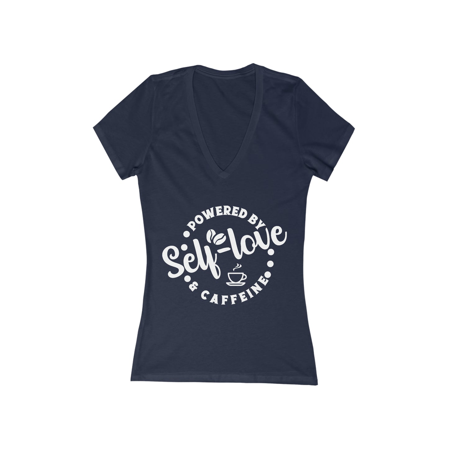 Self Love - Women's Jersey Short Sleeve Deep V-Neck Tee